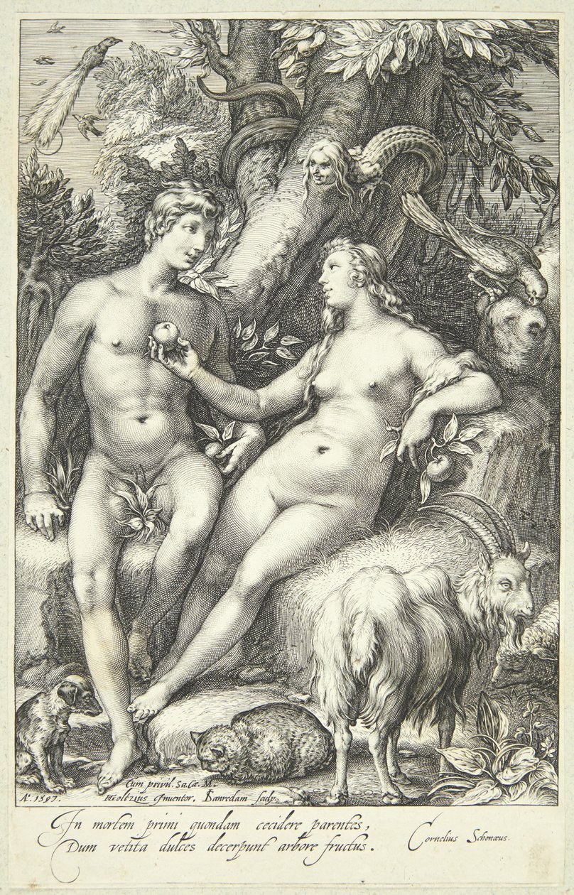 Der Sündenfall von Jan Saenredam