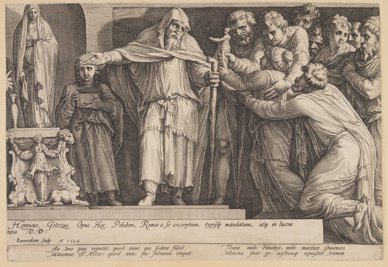Die Bestrafung der Niobe (Tafel 5) von Jan Saenredam