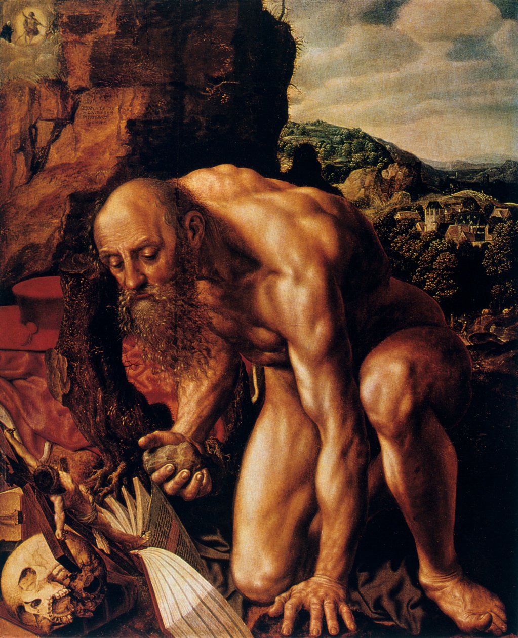 St. Hieronymus, 1543 von Jan Sanders van Hemessen