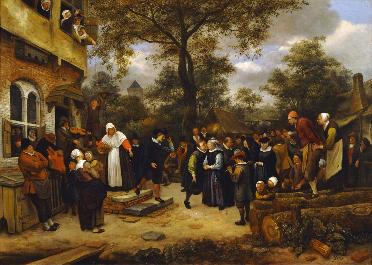 村の結婚 von Jan Steen