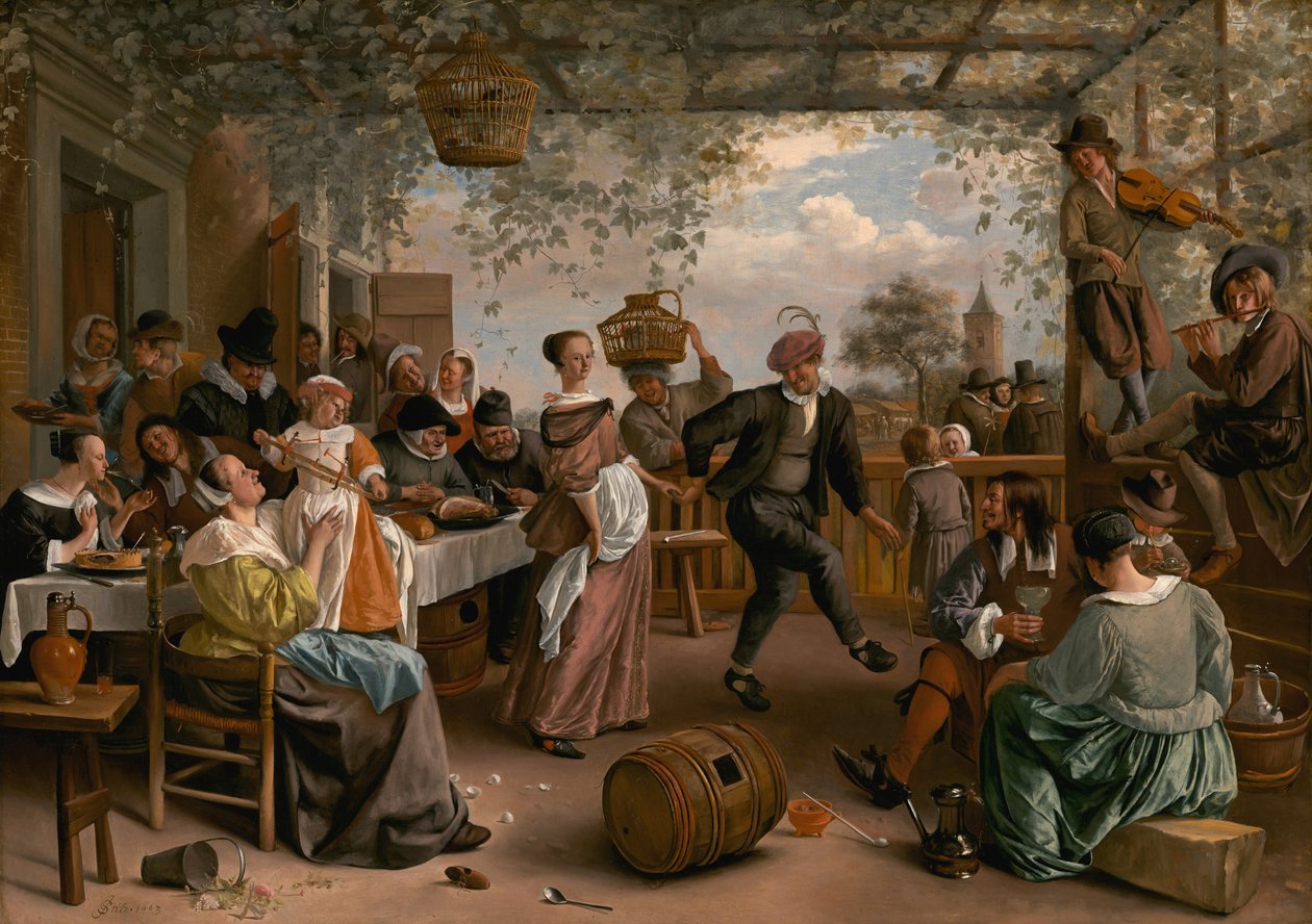 Das tanzende Paar, 1663 von Jan Steen