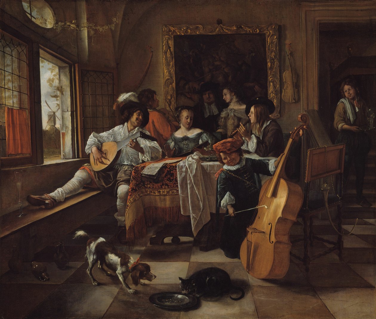 Das Familienkonzert, 1666 von Jan Steen