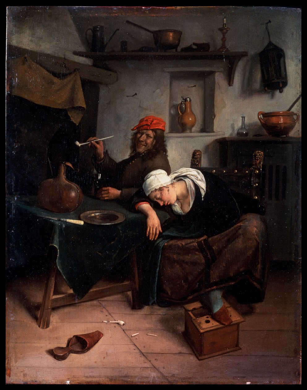 Die Müßiggänger, ca. 1660 von Jan Steen
