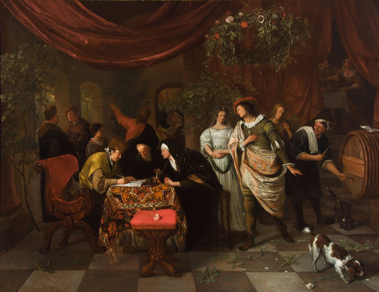 Die Hochzeit von Tobias und Sarah von Jan Steen