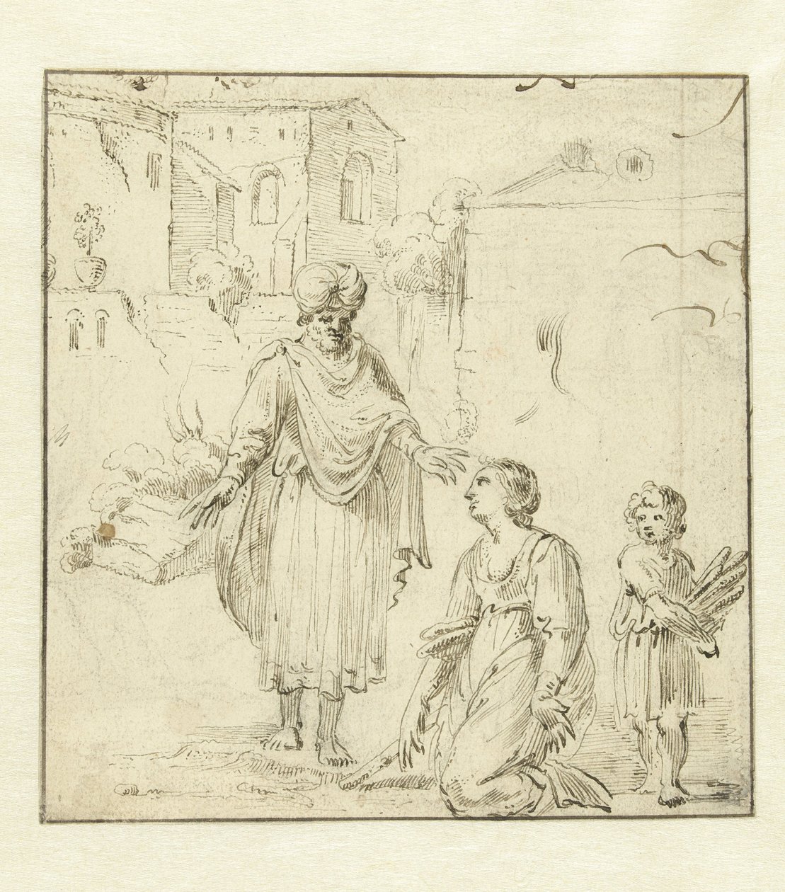 Elia und die Witwe von Zarpath von Jan Symonsz Pynas