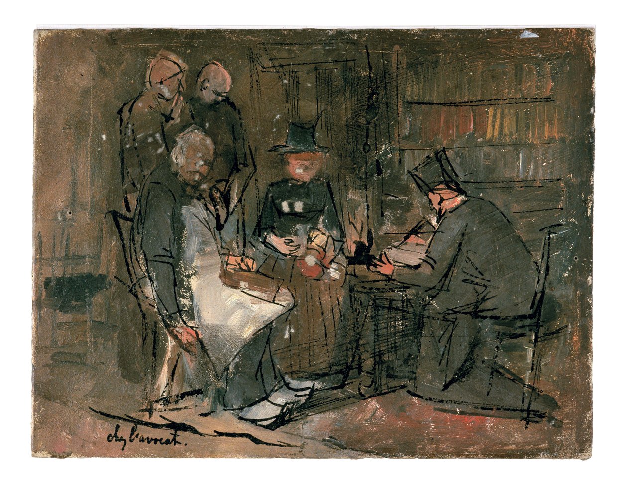 Im Büro des Anwalts (Studie) von Jan Toorop