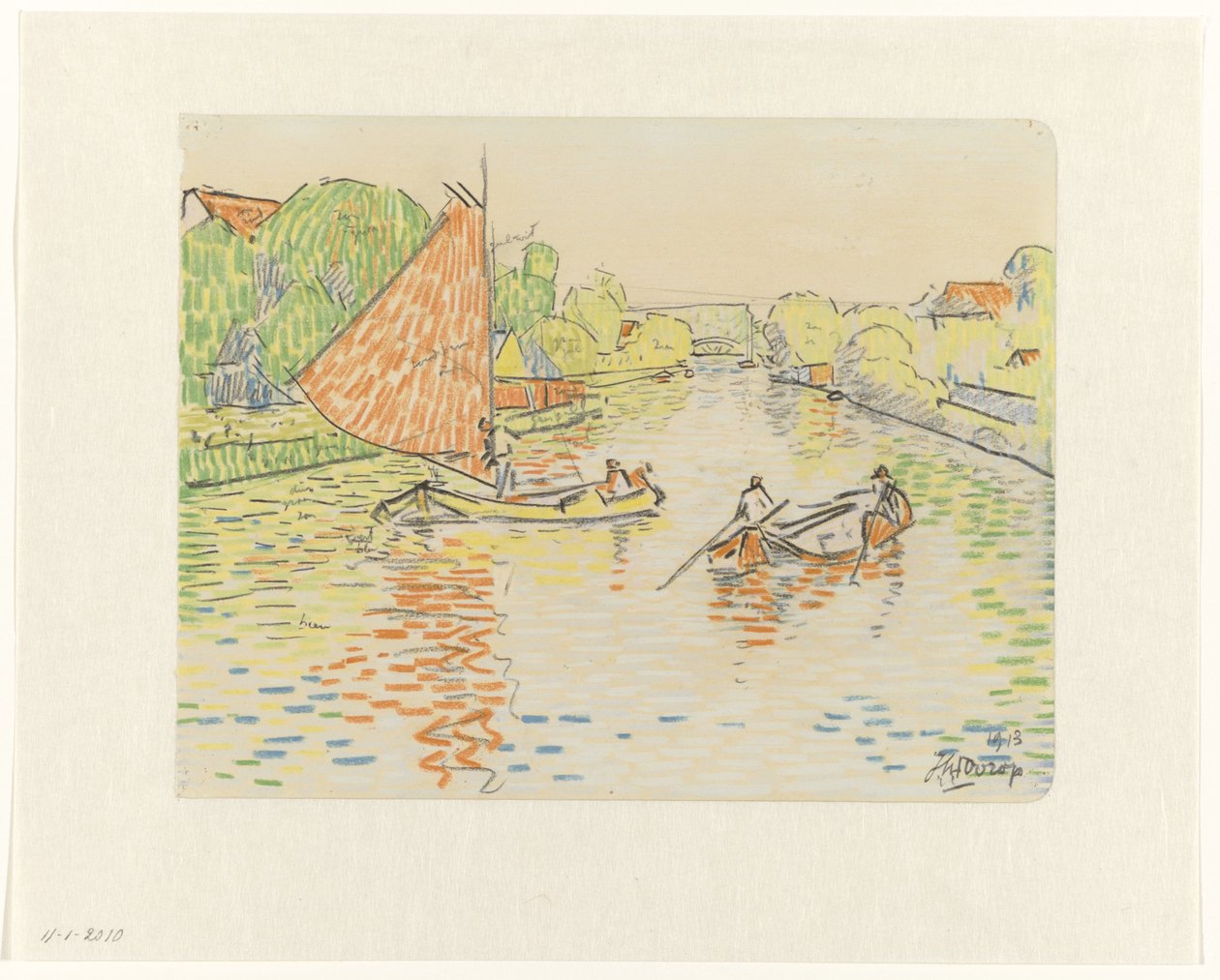 Kanal bei Veere von Jan Toorop