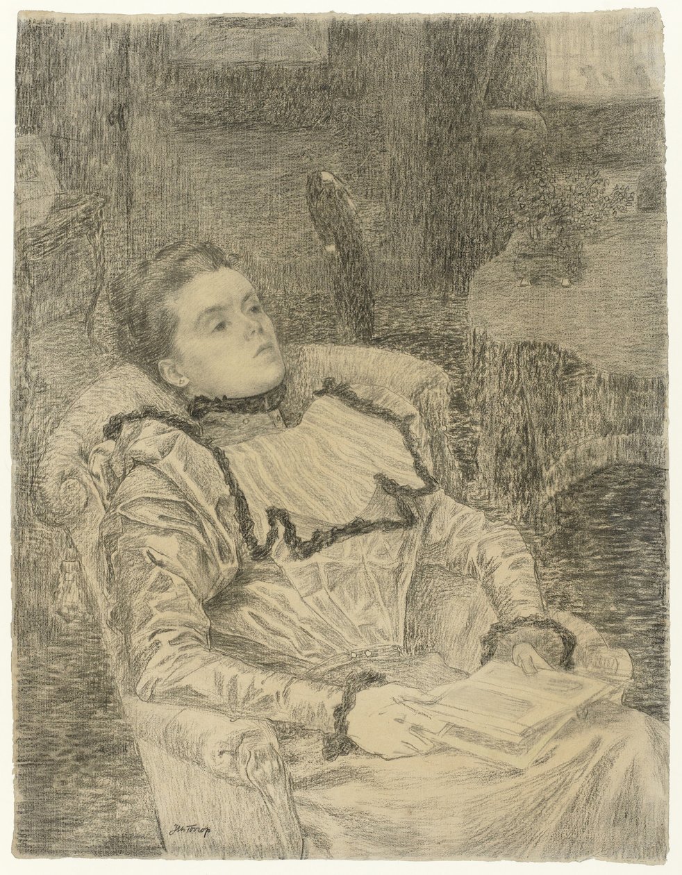 Porträt von Annie Toorop von Jan Toorop