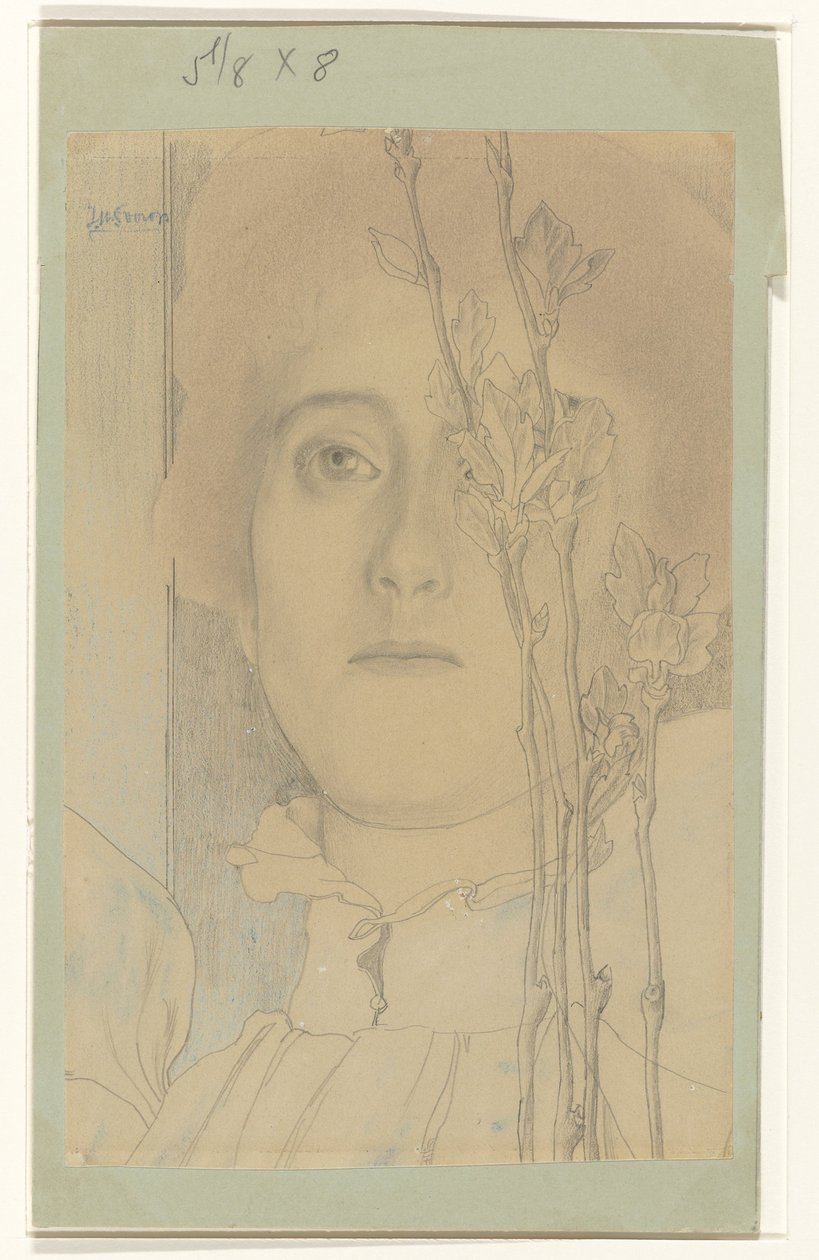 Porträt einer unbekannten Frau von Jan Toorop
