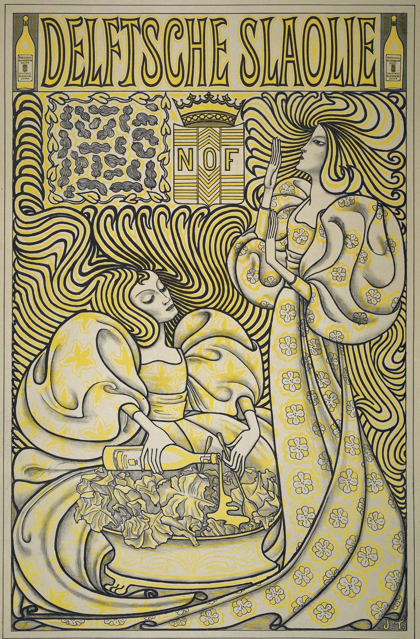Poster für Delft Salatöl von Jan Toorop