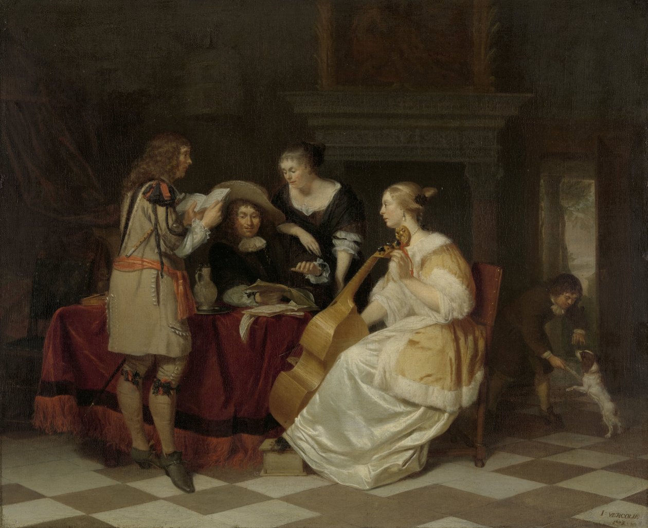 Eine Musikalische Gesellschaft von Jan Verkolje (I)