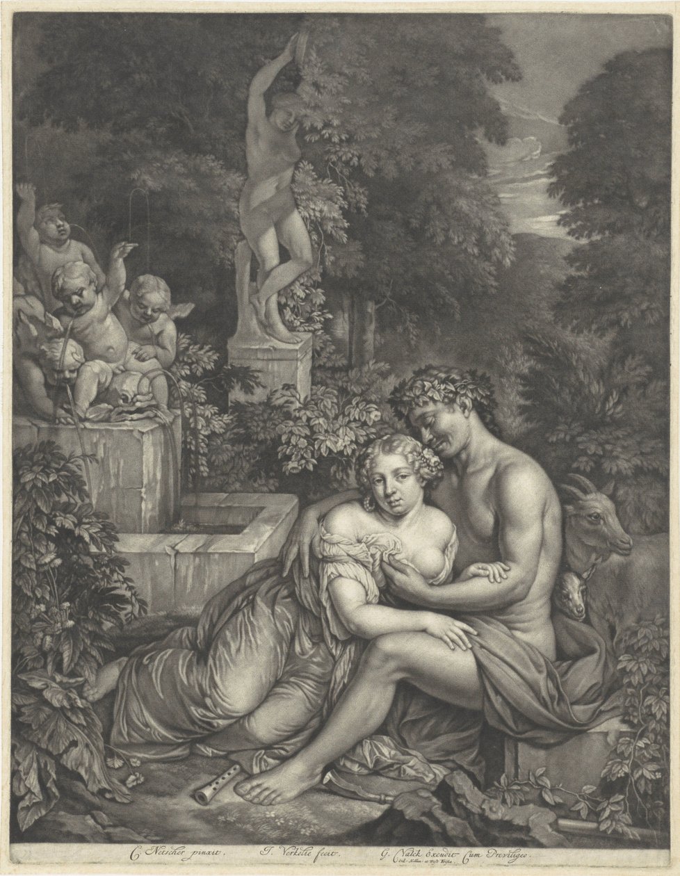 Vertumnus und Pomona von Jan Verkolje (I)