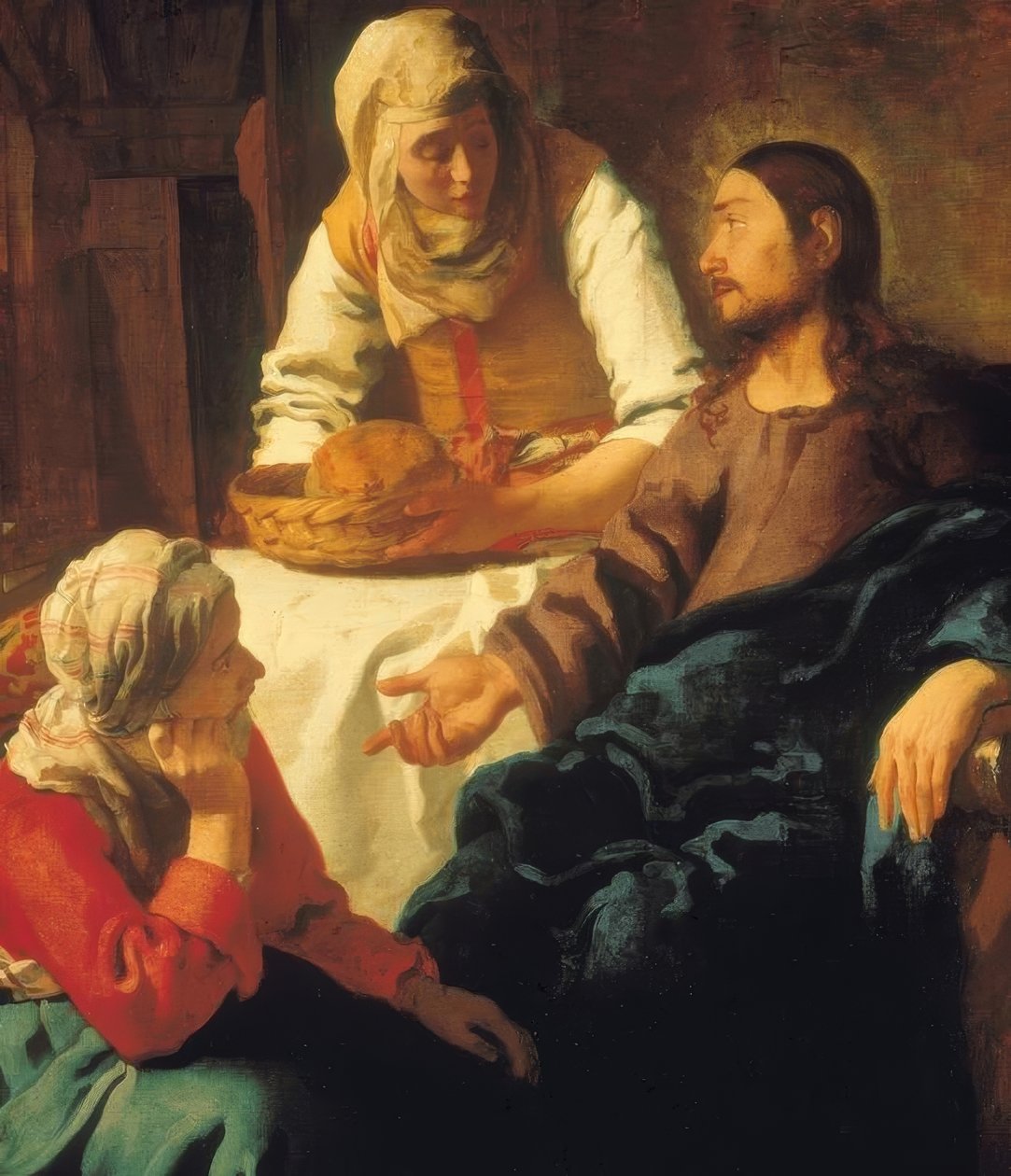 Christus bei Maria und Martha von Jan Vermeer van Delft