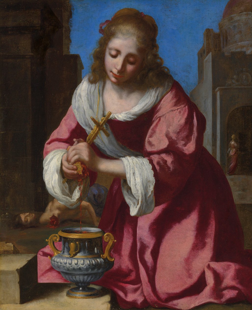 Heilige Praxedis von Jan Vermeer van Delft