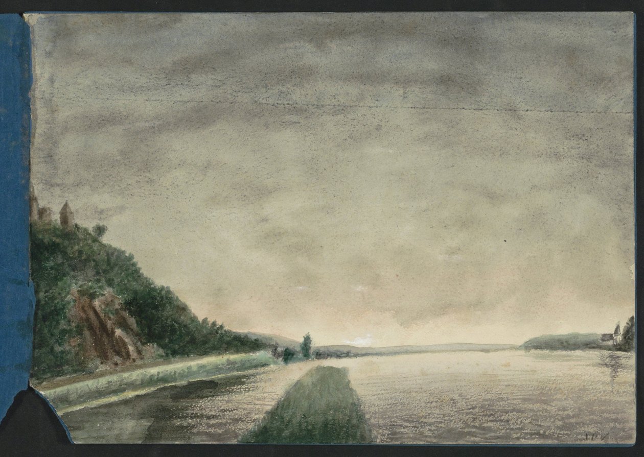 Berglandschaft an einem See von Jan Veth