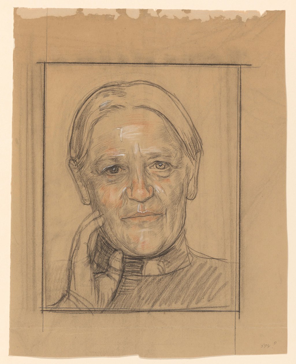 Porträt von Barendina Hermina Muhring von Jan Veth