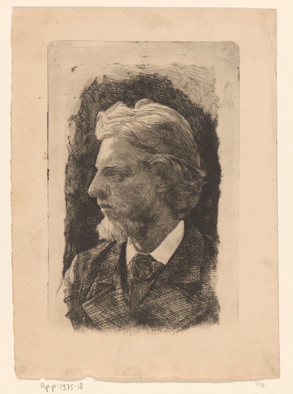Porträt von Jacques Perk von Jan Veth