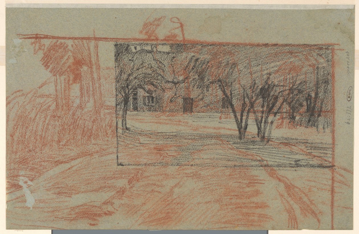Zwei Landschaftsstudien, durcheinander von Jan Veth