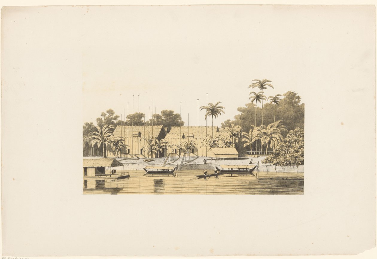 Flussansicht in Asien von Jan Weissenbruch