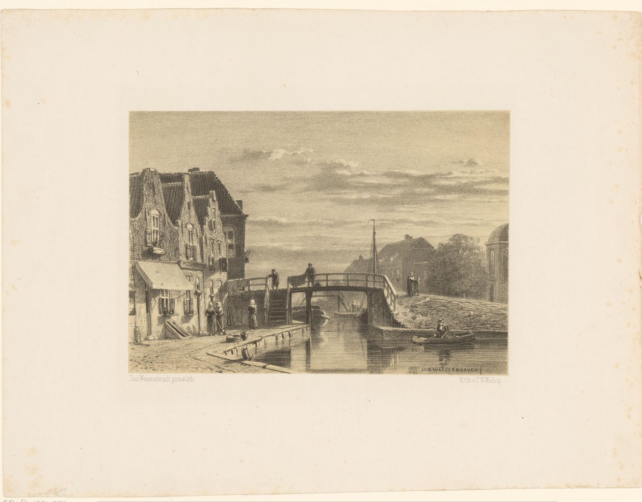 Stadtansicht mit Kanal von Jan Weissenbruch