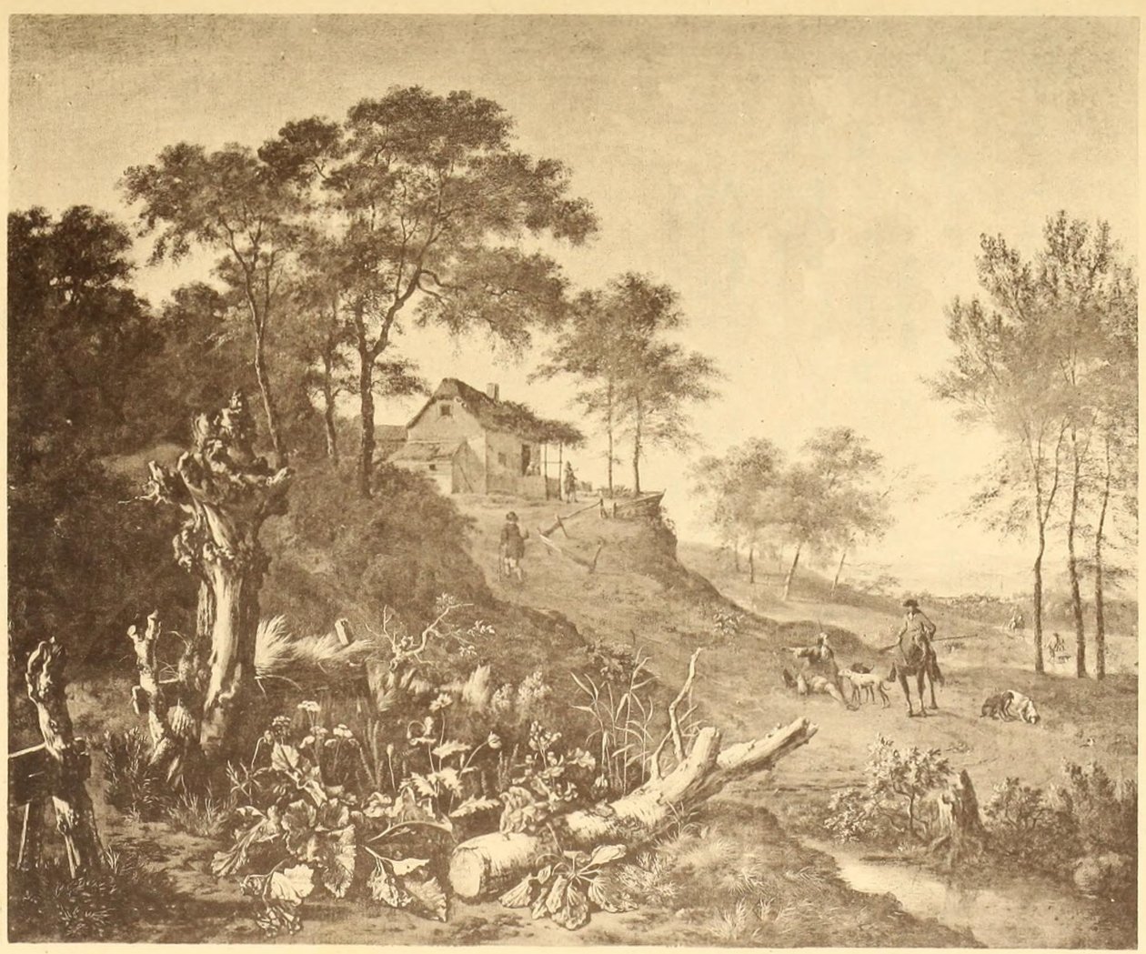 Landschaft mit Bauernhaus von Jan Wijnants