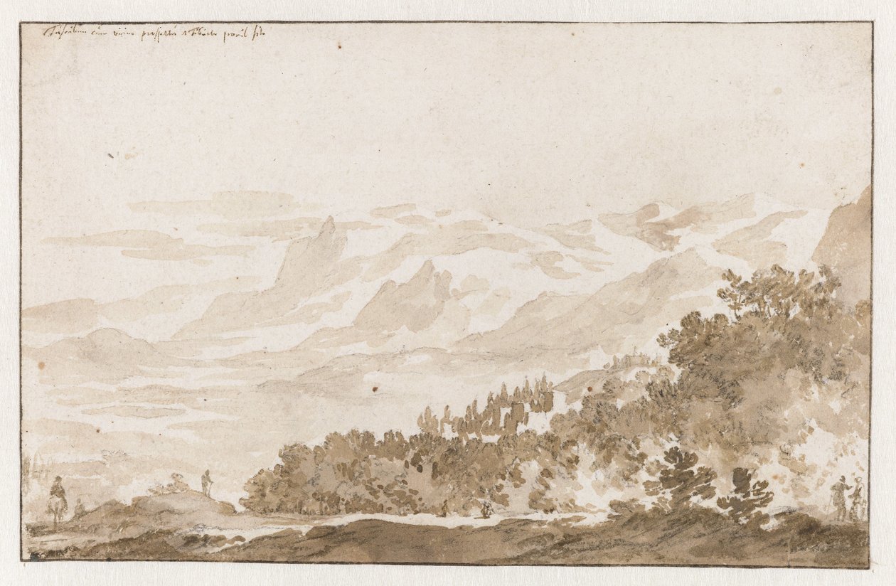 Tusculum (Frascati) vom Südwesten von Jan de Bisschop