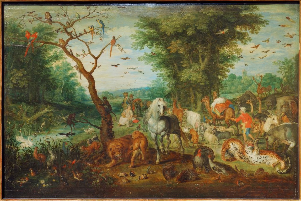 Paradieslandschaft mit Arche Noah von Jan the Elder Brueghel