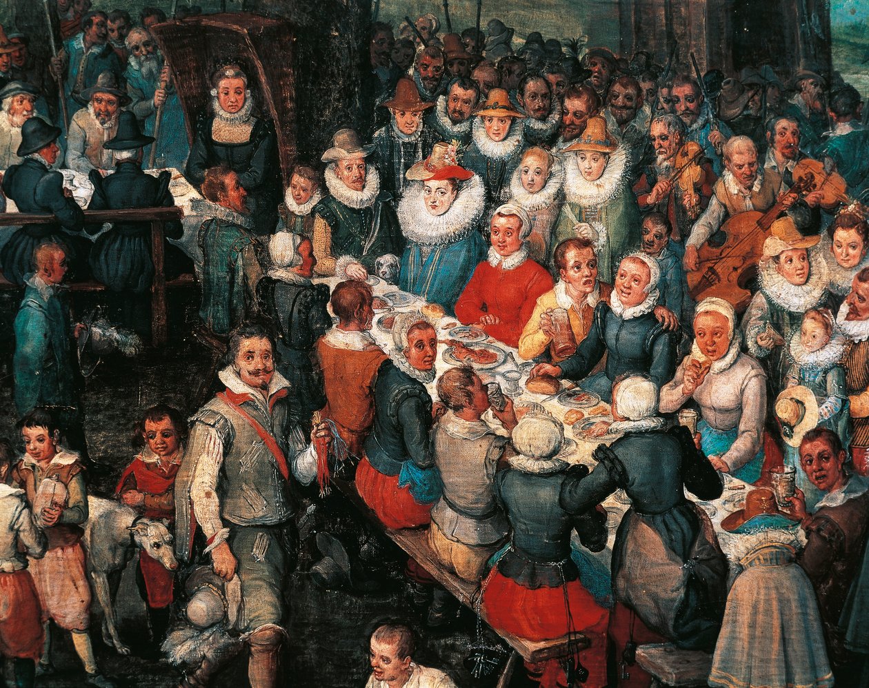 Hochzeitsbankett (Detail) von Jan the Elder Brueghel