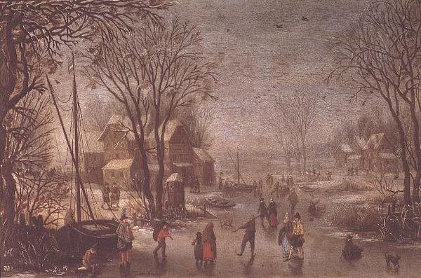 Winterszene von Jan the Elder Brueghel