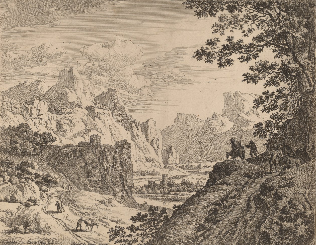 Blick auf den Rhein von Jan van Aken