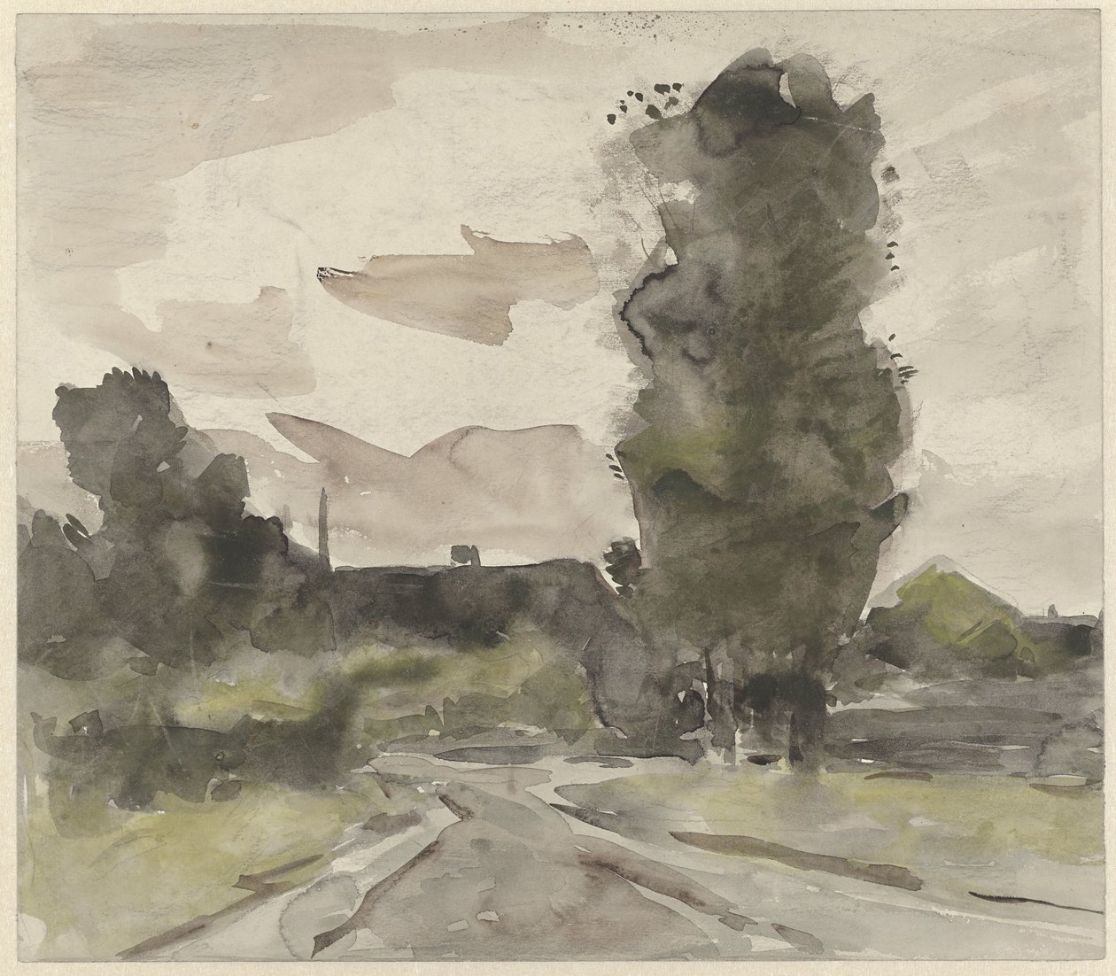 Landschaft mit Weg von Jan van Essen