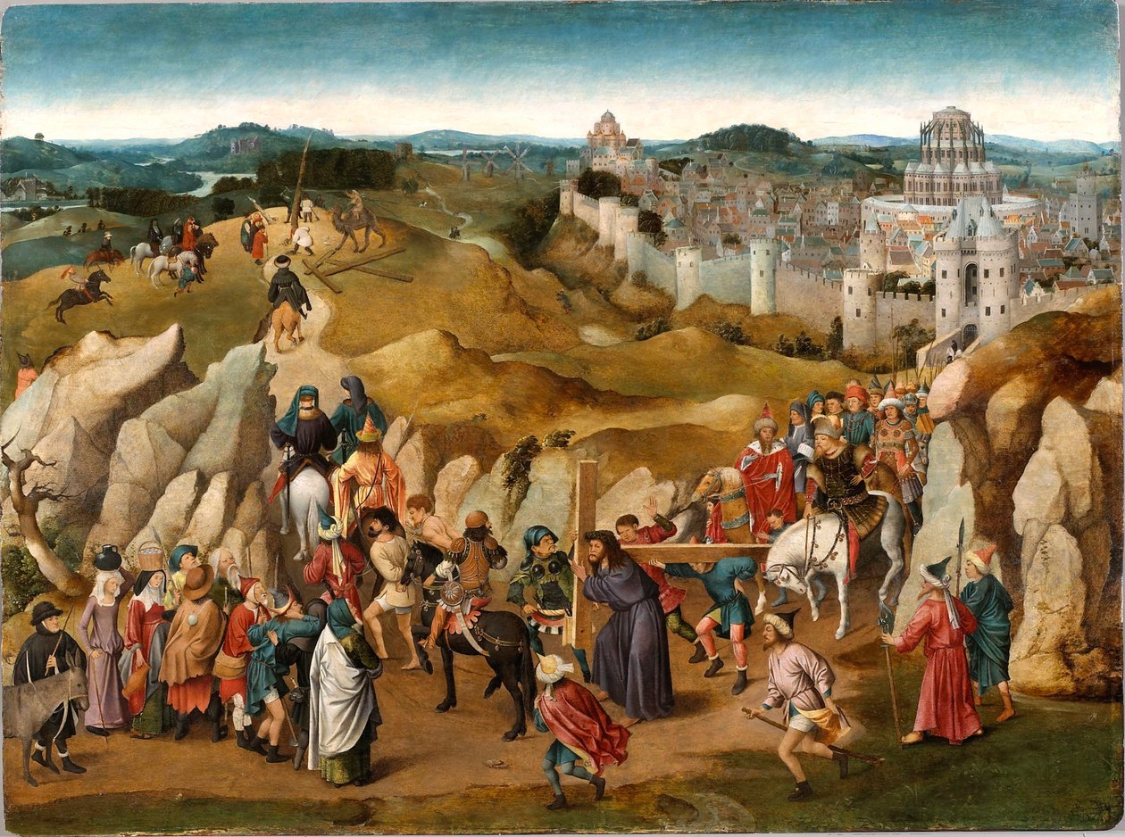 Der Weg nach Golgatha von Jan van Eyck