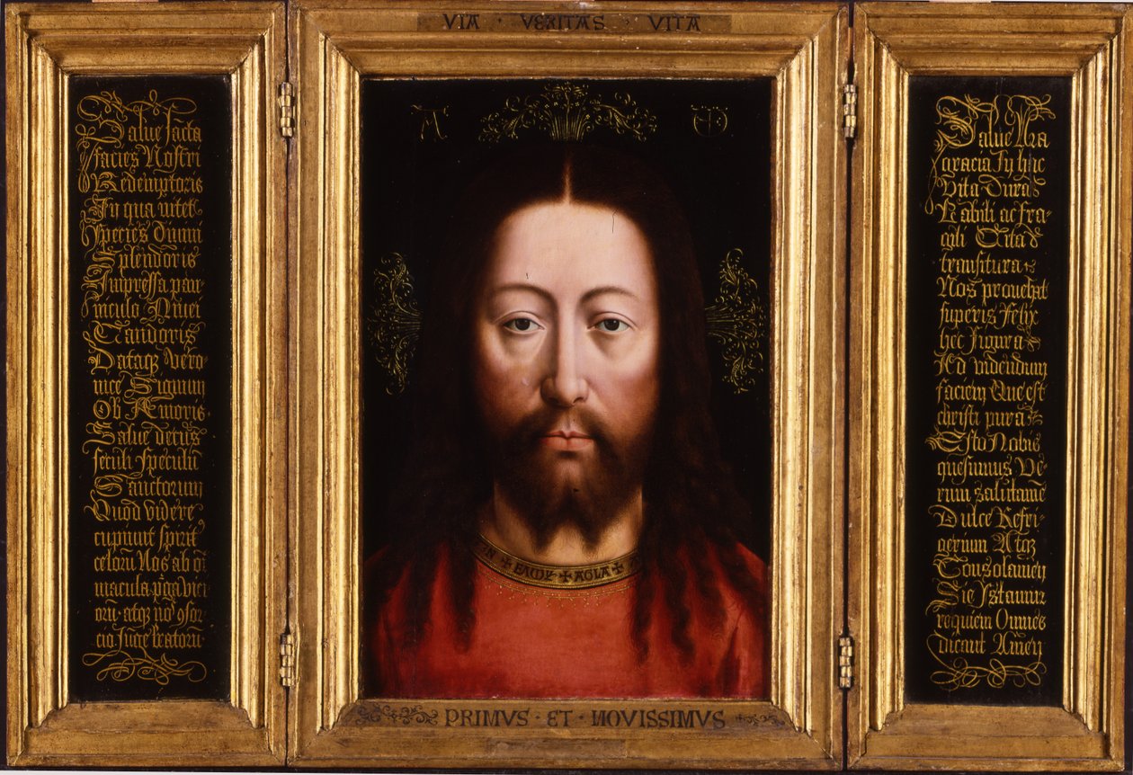 Triptychon: Christus als Salvator Mundi von Jan van Eyck