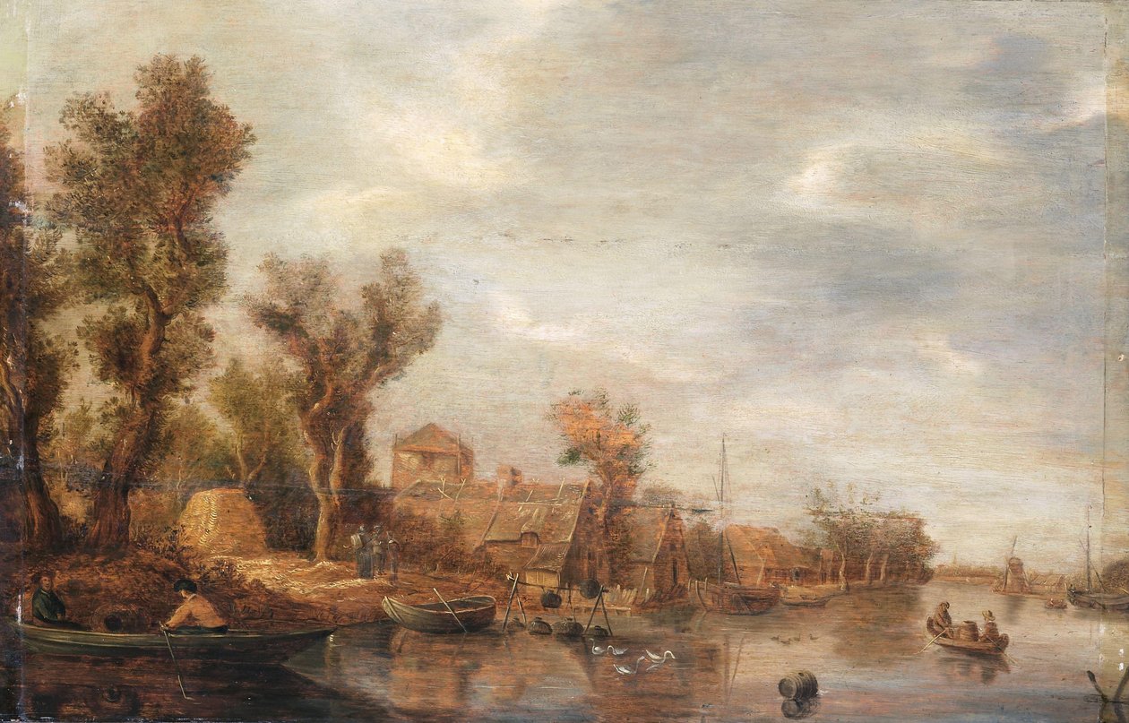 Flussansicht von Jan van Goyen (follower of)
