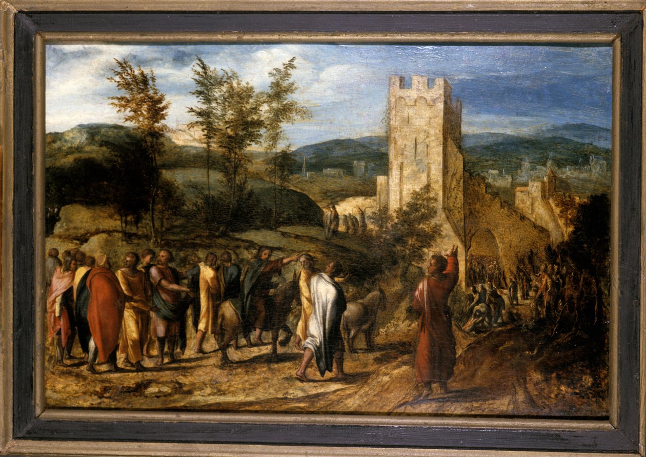 Christus zieht in Jerusalem ein, 1551-1600 von Jan van Hemessen