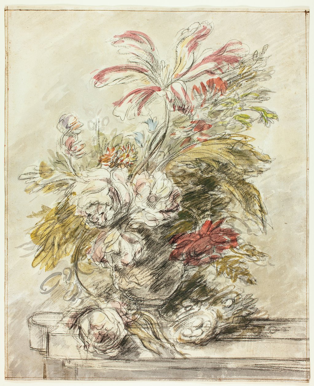 Ein Blumenstück von Jan van Huysum