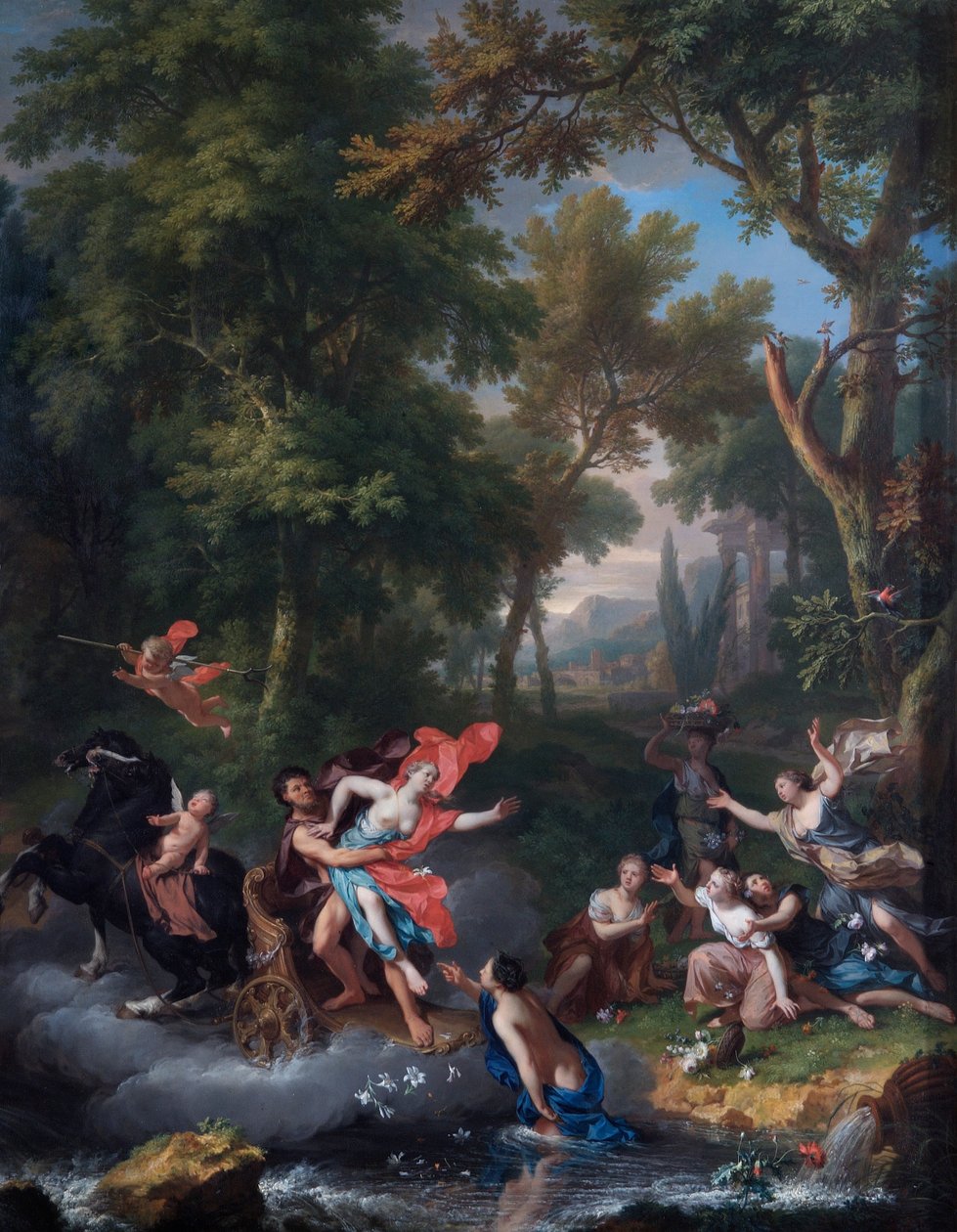 Die Entführung der Proserpina, 18. Jahrhundert von Jan van Huysum
