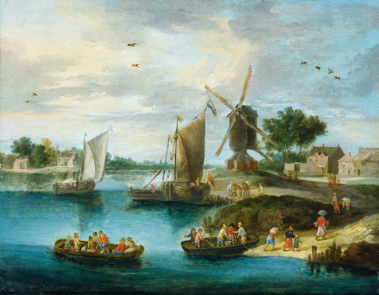 Landschaft mit einer Mühle von Jan van Kessel the Elder