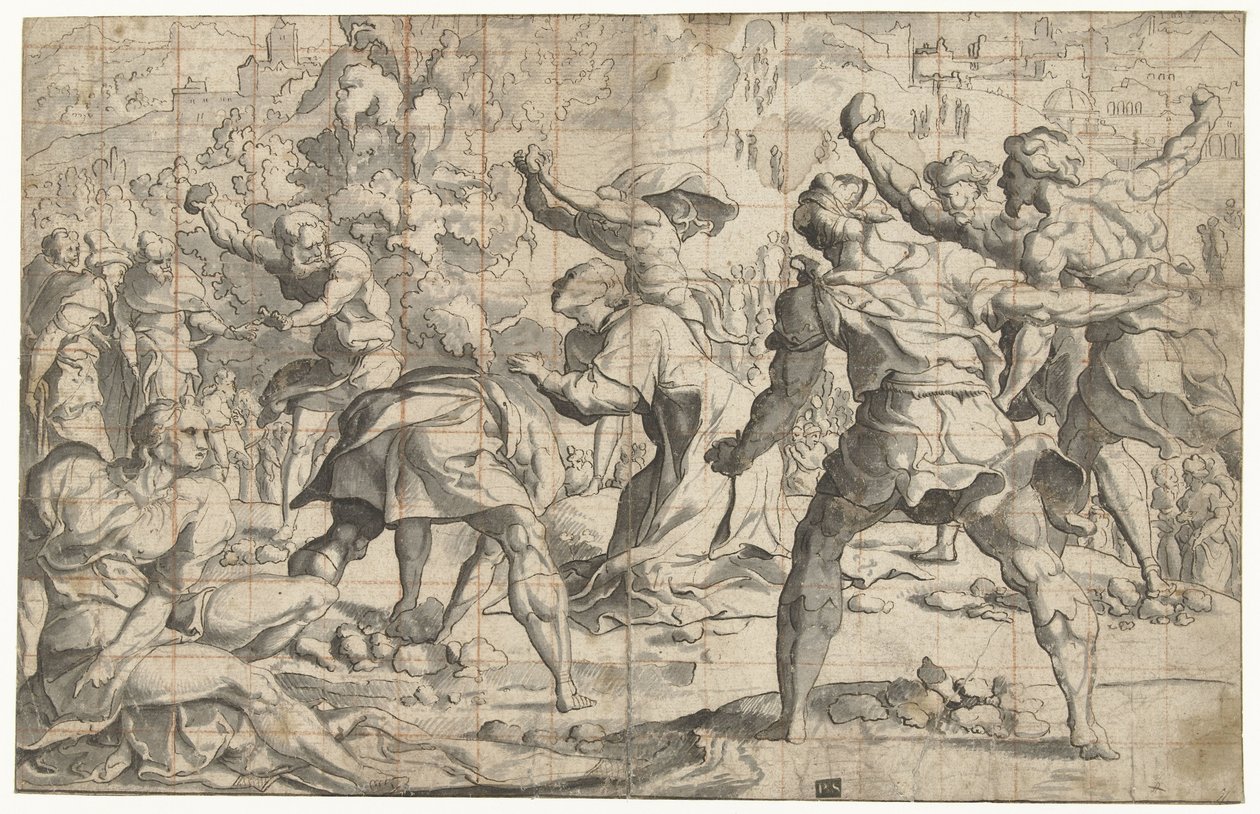 Steinigung des Stephanus von Jan van Scorel