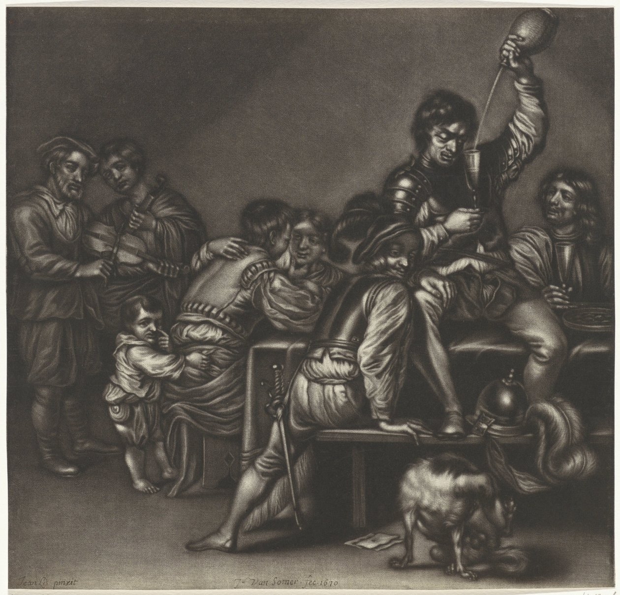 Fröhliche Gesellschaft von Jan van Somer