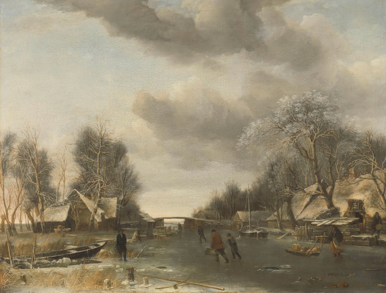 Winterszene von Jan van de Cappelle