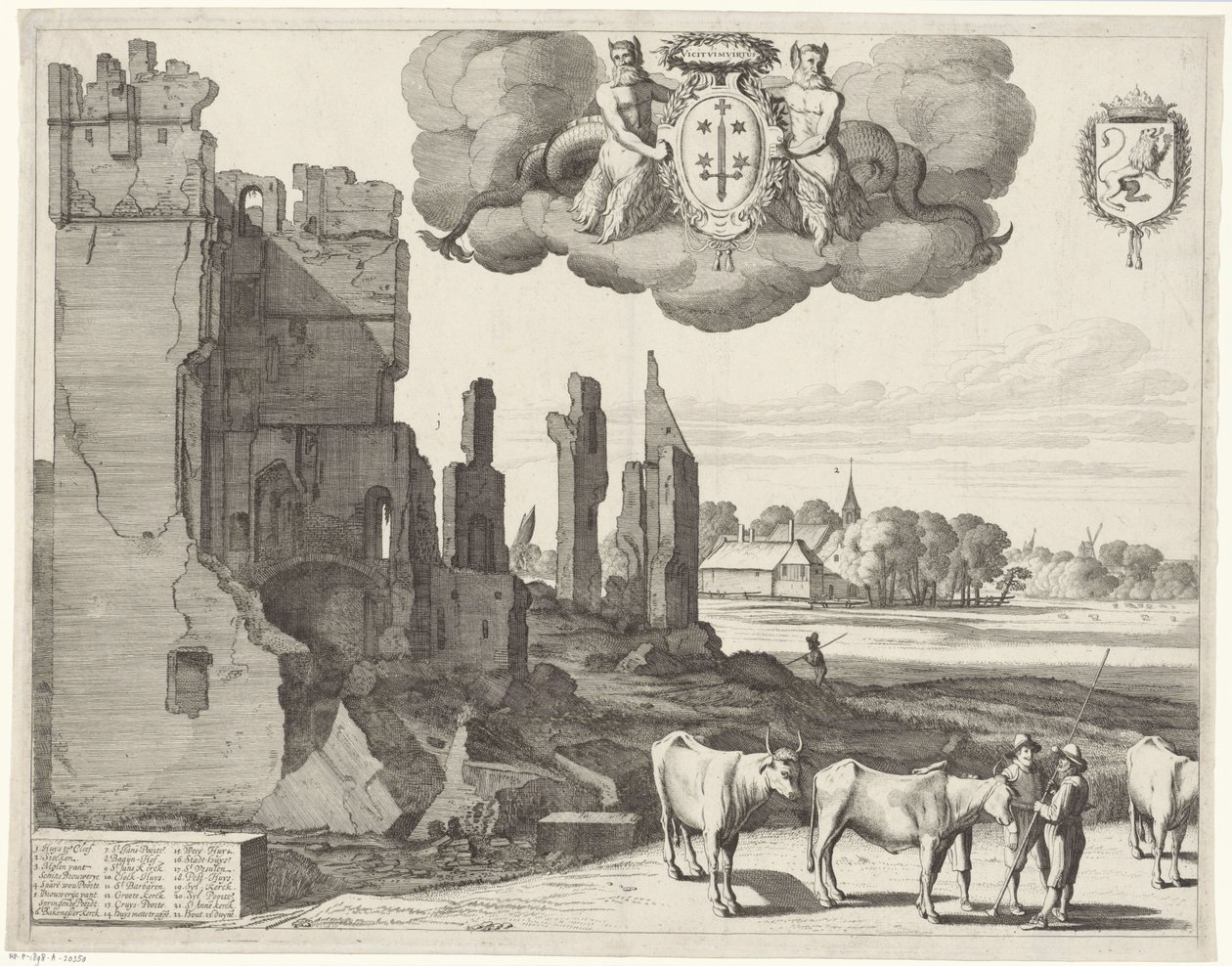Ansicht von Haarlem (linkes Blatt) von Jan van de Velde (II)
