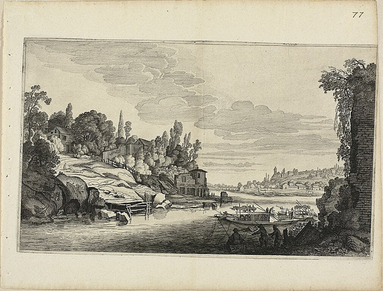 Flusslandschaft von Jan van de Velde II
