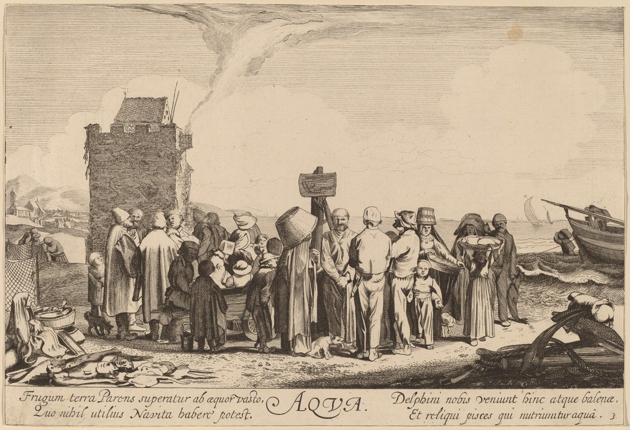 Wasser von Jan van de Velde II after Willem Buytewech