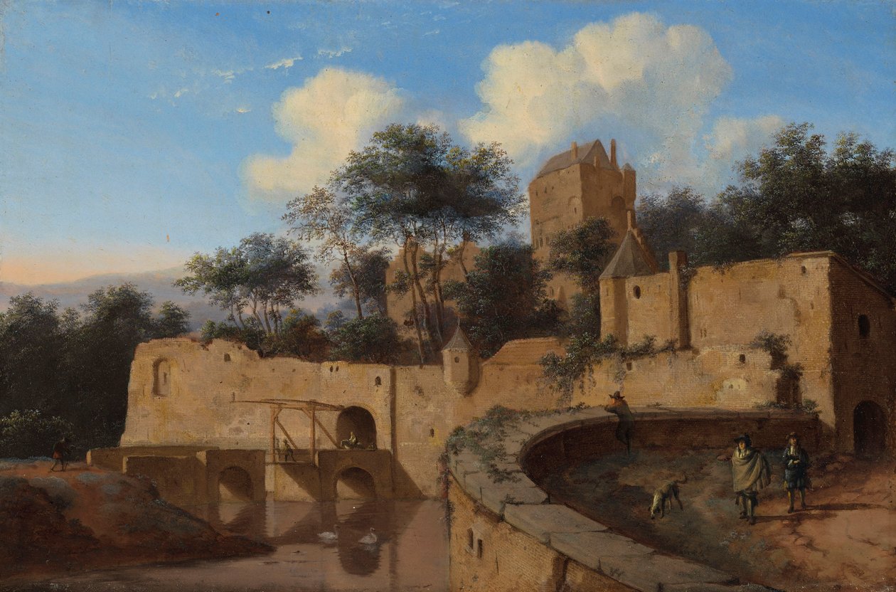 Eine Capriccio-Ansicht von Arnheim von Jan van der Heyden