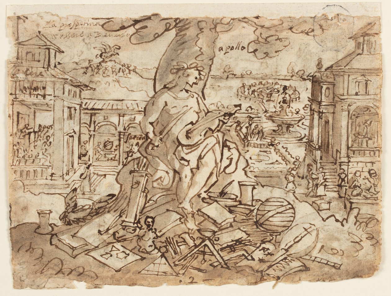 Apollo (Litterae) von Jan van der Straet, called Stradanus