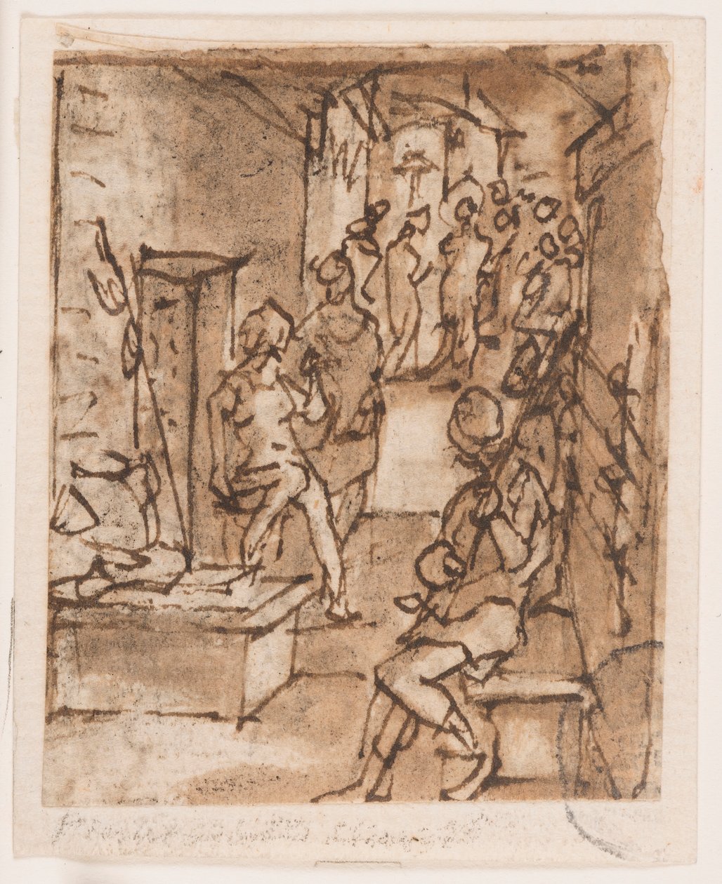 Geißelung (?) von Jan van der Straet, called Stradanus
