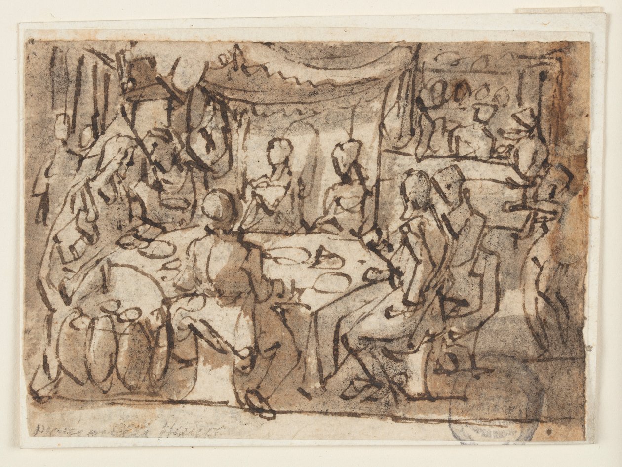 Hochzeit zu Kana von Jan van der Straet, called Stradanus