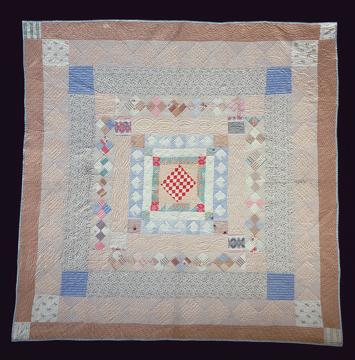 Patchwork-Quilt, ca. 1860 von Jane Pizar