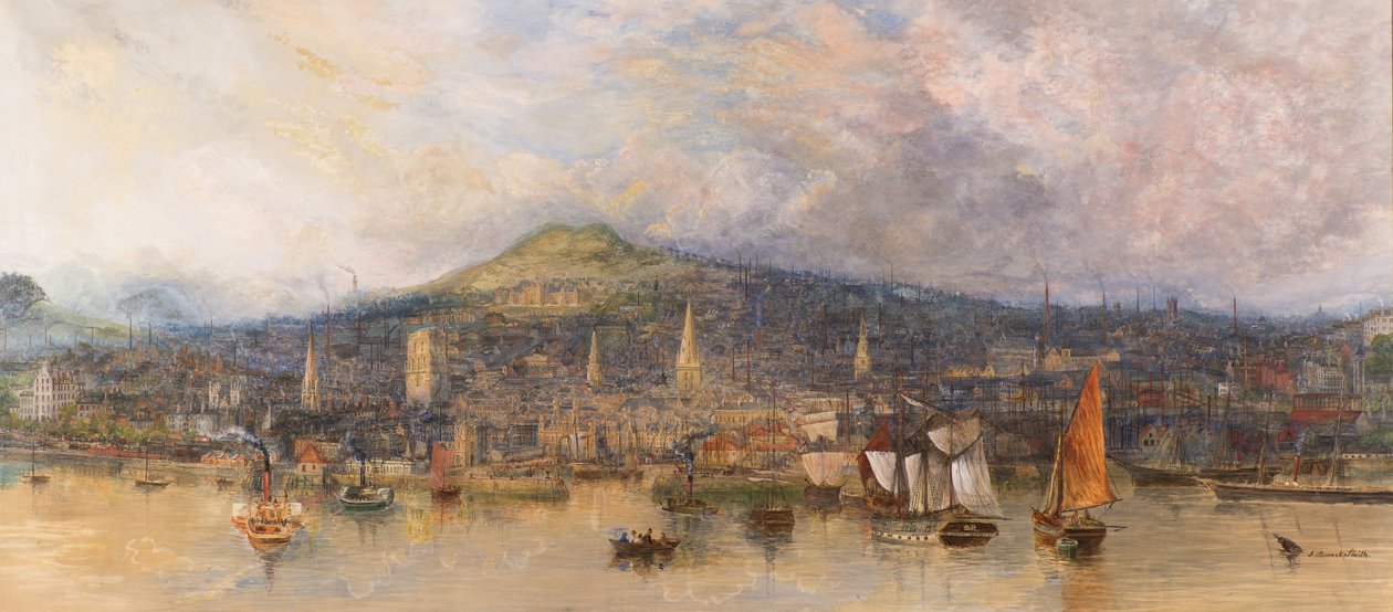 Dundee vom Fluss aus von Jane Stewart Smith
